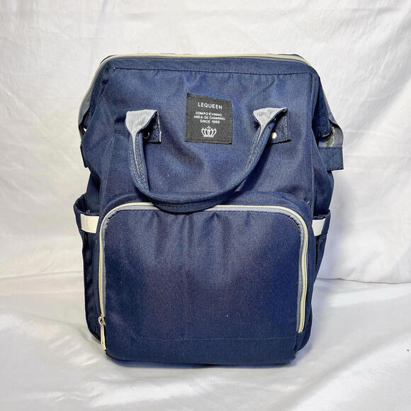 Diaper Bag Lequeen Backpack Adjustable Straps Multipocket Baby Infant Travel - Picture 1 of 6